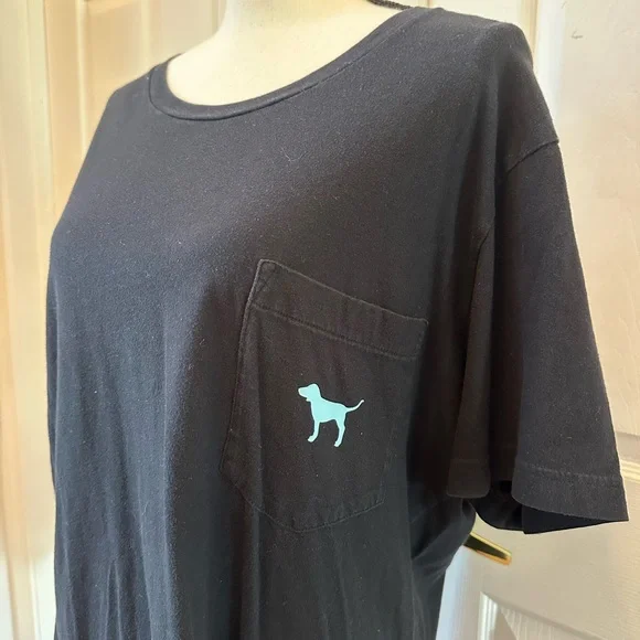 PINK Victoria's Secret Black Short Sleeve Tee - Picture 2 of 3